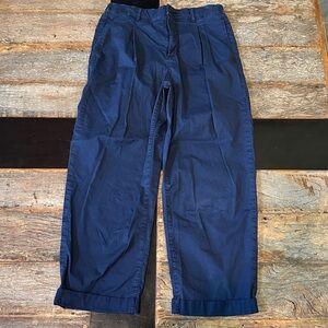 Womens Pistola Cotton Ankle Cuffed Pants. 28” Waist.